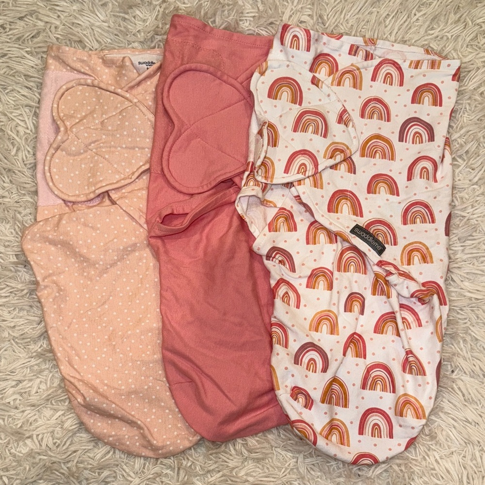 SwaddleMe Baby Swaddles in Pink and Polka Dot
